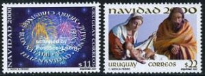 Uruguay 2000, Christmas 2v, MNH