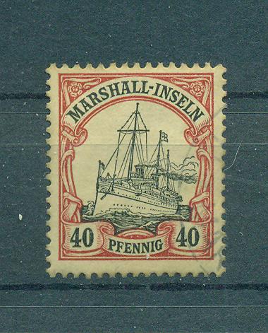 Germany-Colony Marshall Islands sc# 19 mhr cat value $1.00