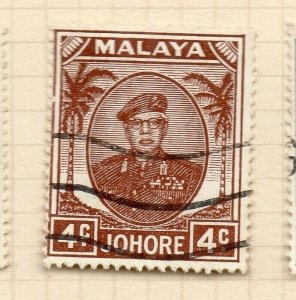 Malaya Johore 1949 Sultan Issue Fine Used 4c. NW-197022