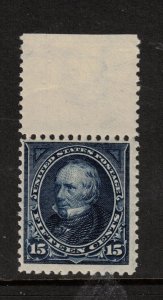 USA #274 Mint Fine - Very Fine Never Hinged Top Margin Example 