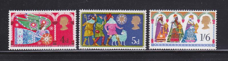 Great Britain 605-607 Set MNH Christmas (C)