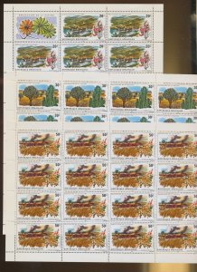 RWANDA - Scott 685-687 - MNH S/S - Protect Nature, Flowers, Cactus - four scans