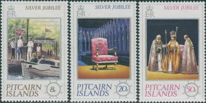 Pitcairn Islands 1977 SG171-173 Silver Jubilee set MLH