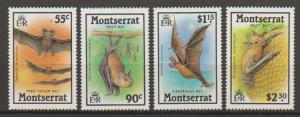 Montserrat SG 743 - 746 set of 4  MVLH - Bats