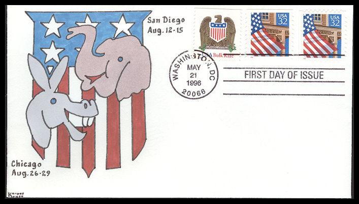 #2907//2921 Flag Over Porch Kribbs FDC