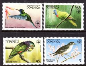 Dominica 827-830 Birds MNH VF