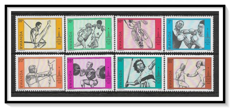 Rwanda #966-973 Olympics Set MNH