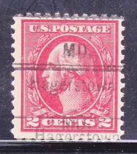 Precancel - Hagerstown, MD PSS 458 Offset Printing