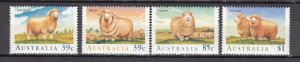 J43763 JLStamps 1989 australia set mnh #1136-9 sheep