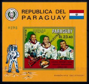 [66064] Paraguay 1970 Space Travel Apollo 13 OVP Muestra Souvenir Sheet MNH