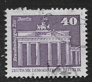 Germany DDR #2078 40pf Brandonburg Gate, Berlin