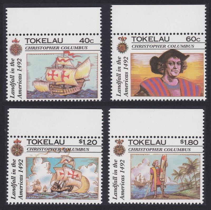 Tokelau 500th Anniversary of Discovery of America by Columbus 4v SG#193-196