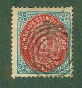 DANISH WEST INDIES 6 USED CV $18.00 BIN $6.00