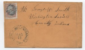 1860s York Sulpher Springs PA #65 cover [y8925]