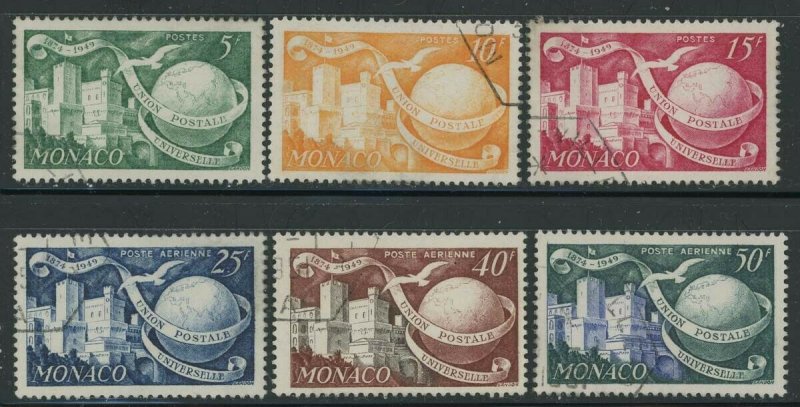 Monaco 1949 75th Anniversary UPU set Sc# 245/C33 used