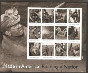 #4801 New Made in America Building a Nation Full Sheet Mint NH