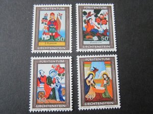 Liechtenstein 1974 Sc 560-3 Christmas Religion set MNH