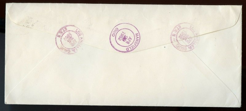 U.S. Scott 830 and 807 Prexies on 1952 Registered Cover