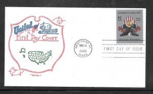 Just Fun Cover #3560 FDC ARTOPAGES Cachet. (A1284)