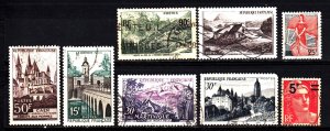 France 8 different used