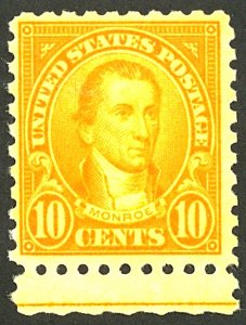 U.S. #591 MINT OG NH MARGIN