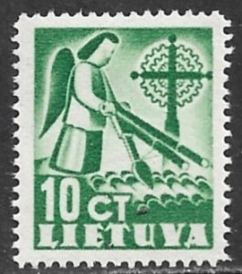 LITHUANIA 1940 10c ANGEL Pictorial Sc 318 MH