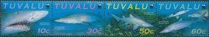 Tuvalu 2000 SG872a Sharks strip MNH