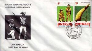 Antigua, First Day Cover, Americana, Military Related