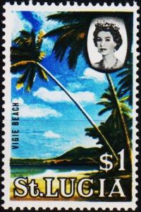 St.Lucia. 1964 $1 S.G.209 Mounted Mint