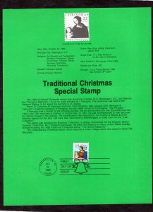 SP758 Christmas, Souvenir Page FDC (#2244)