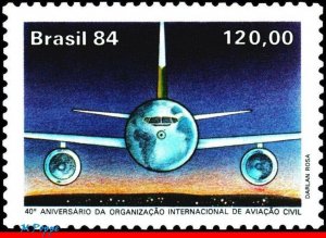 1968 BRAZIL 1984 INTL CIVIL AVIATION ORGANIZATION, PLANES, MI# 2089 C-1436 MNH