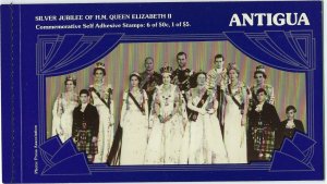Antigua Scott 464a Queen Elizabeth II Silver Jubilee Booklet Complete