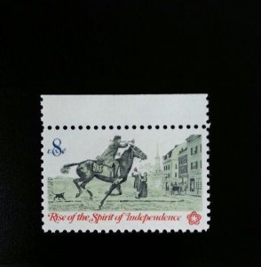 1972 8c Postrider, Spirit of Independence Scott 1478 Mint F/VF NH