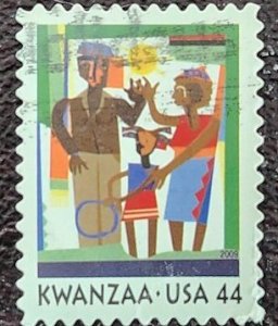US Scott # 4434; used 44c Kwanzaa from 2009; VF centering; off paper