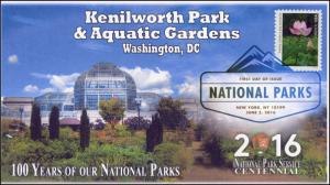 2016, National Parks, Centennial, Kenilworth Park, Digital Color Postmark,16-147