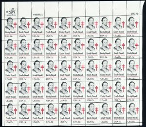 1823, MNH 15¢ Large Misperf Freaky Error Sheet of 50 Stamps - Stuart Katz