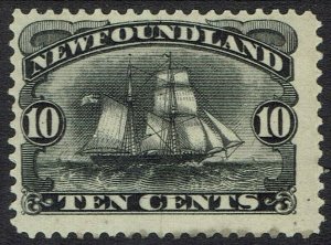 NEWFOUNDLAND 1887 SHIP 10C