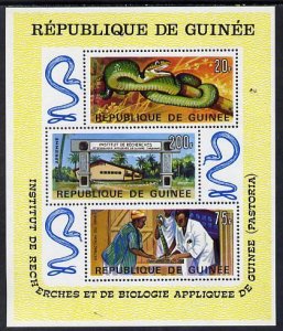 GUINEA - 1967 - Snakes - Perf Min Sheet - Mint Never Hinged