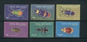 Papua New Guinea #1182-87  (2005 Beetles set) VFMNH CV $9.50