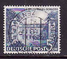 Germany-Sc#9N60- id5-used-5M Tegel Castle-1949-