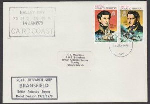 BR ANTARCTIC TERRITORY 1979 cover Royal Research Ship BRANSFIELD cachet.....T215