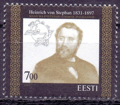 Estonia. 1997. 300. Postage stamp inventor mail. MNH.