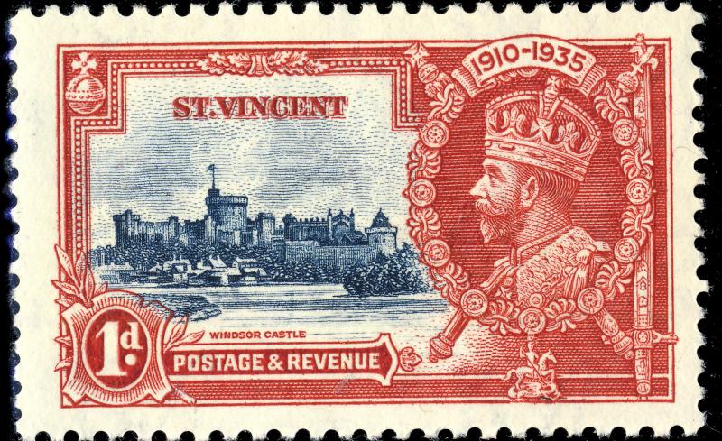 St-VINCENT - 1935 - SG 142 1d KGV Silver Jubilee - MINT* (c)