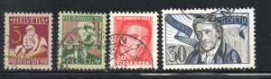 Switzerland Sc B41-44 1927 Pro Juventute  stamp set used