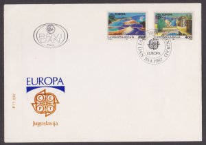 YUGOSLAVIA - 1987 EUROPA - 2V FDC