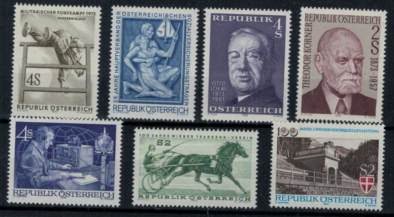 Austria 1973 Commemoratives - Complete - MNH