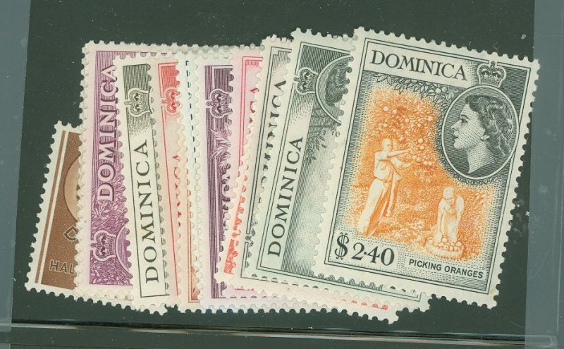Dominica #142-156 Unused Single (Complete Set)