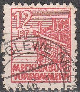 Germany Mecklenburg-Vorpommern #12N21  F-VF Used CV $3.25  (A15553)