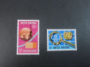 United Nations 1976 Sc 274,278 MNH