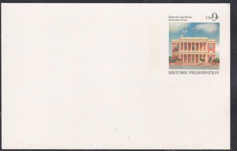 U.S. # UX71, Federal Court House, Gavleston Texas, Postal Card,  Unused